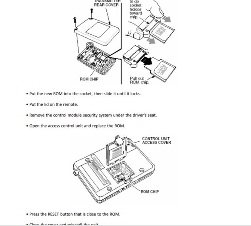 Transponder And Remote Controls Programming Manual Vehicles Models -number1
